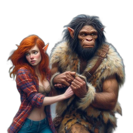 animal, creature, concept art, fantasy art, comic book art, photorealistic, forest, urban transparent PNG cut-out