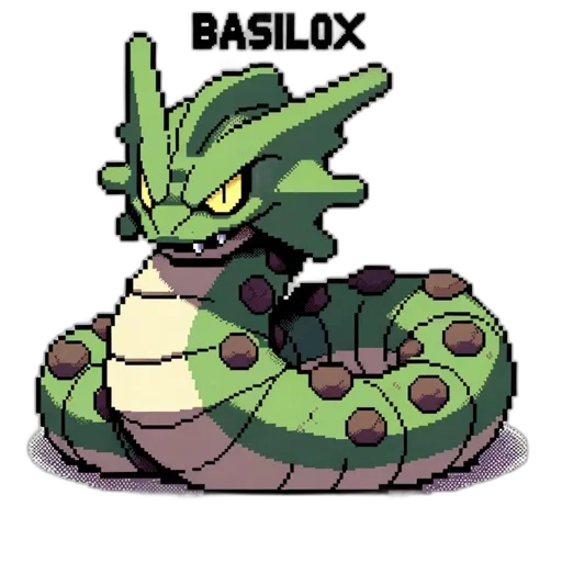 dragon, creature, staff, hat, pixel art, concept art, vaporwave, 3d render transparent PNG cut-out
