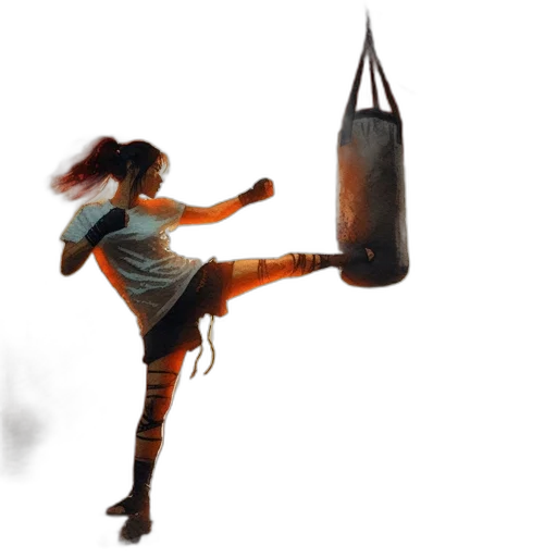 weapon, concept art, photorealistic, oil painting, 3d render, woman, martial, arts transparent PNG cut-out