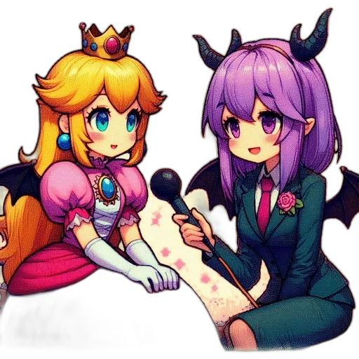 crown, staff, pixel art, concept art, anime, fantasy art, dark, colorful transparent PNG cut-out