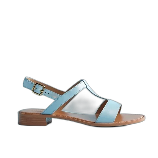 shoes, pastel, blue, heelless transparent PNG cut-out
