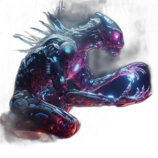 creature, dragon, animal, mask, concept art, fantasy art, comic book art, 3d render transparent PNG cut-out