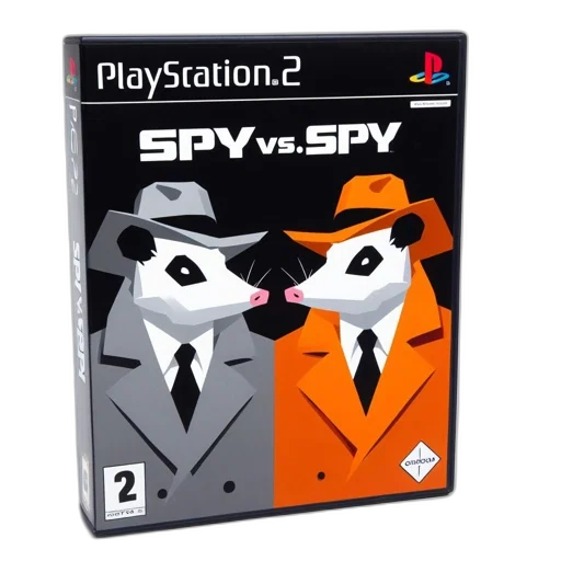 concept art, ps2, game, case, two, spy, characters, one transparent PNG cut-out