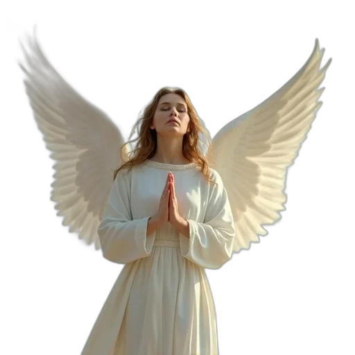 concept art, white, angel, wings transparent PNG cut-out