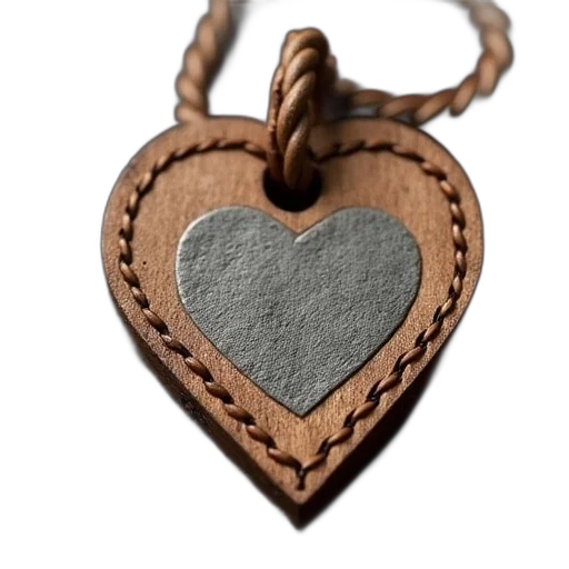 jewelry, 3d render, earth tones, heart transparent PNG cut-out