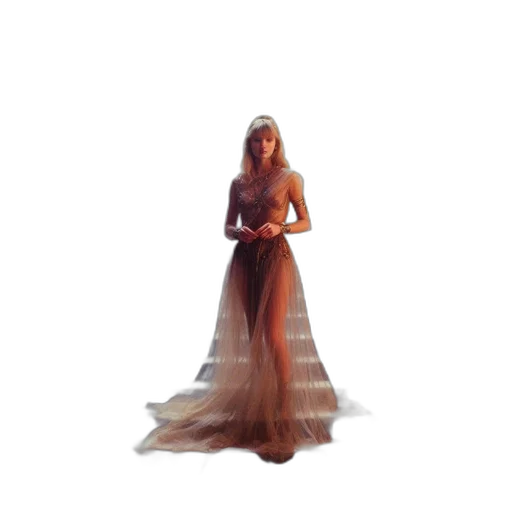 dress, crown, jewelry, creature, concept art, 3d render, pixel art, fantasy art transparent PNG cut-out