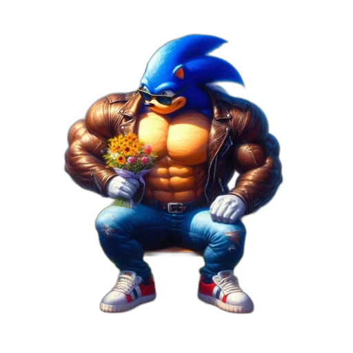 jacket, animal, flower, creature, concept art, pixel art, vaporwave, 3d render transparent PNG cut-out