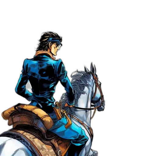 concept art, comic book art, pixel art, fantasy art, blue, young, man, outfit transparent PNG cut-out