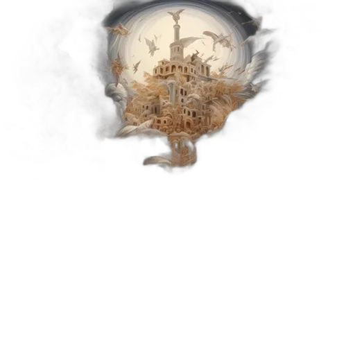 crown, mask, hat, staff, concept art, fantasy art, 3d render, photorealistic transparent PNG cut-out