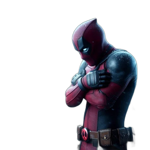 concept art, 3d render, comic book art, photorealistic, dark, red, character, dressed transparent PNG cut-out