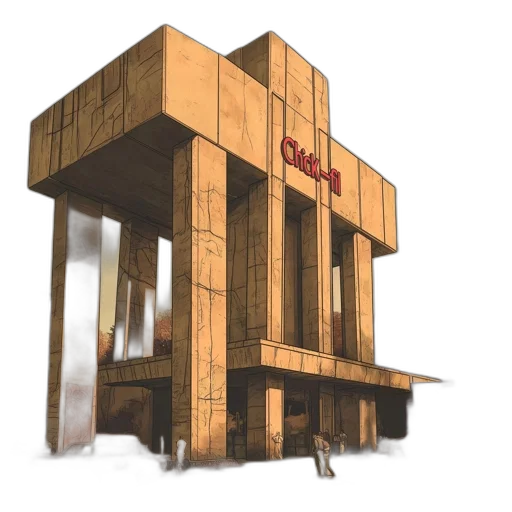 building, furniture, robot, weapon, 3d render, concept art, photorealistic, pixel art transparent PNG cut-out