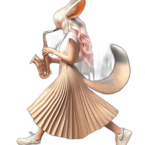 staff, dress, animal, creature, concept art, fantasy art, watercolor, 3d render transparent PNG cut-out