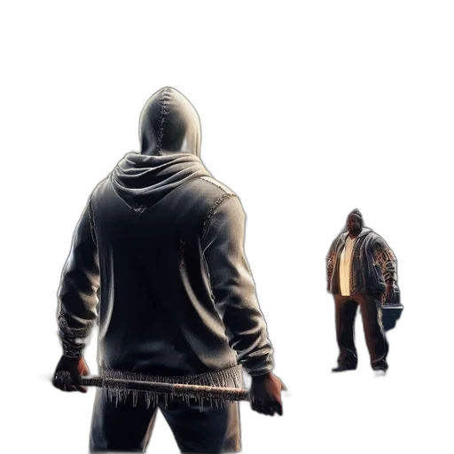 jacket, concept art, 3d render, photorealistic, comic book art, tense, urban, scene transparent PNG cut-out