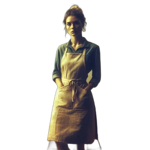dress, staff, jacket, face, concept art, 3d render, photorealistic, pixel art transparent PNG cut-out