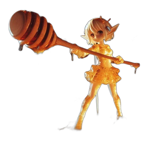 staff, weapon, creature, robot, concept art, fantasy art, pixel art, 3d render transparent PNG cut-out