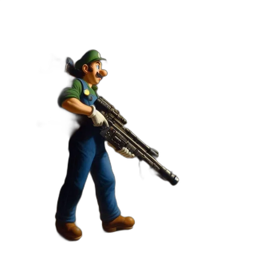 weapon, staff, animal, hat, concept art, 3d render, pixel art, mario transparent PNG cut-out