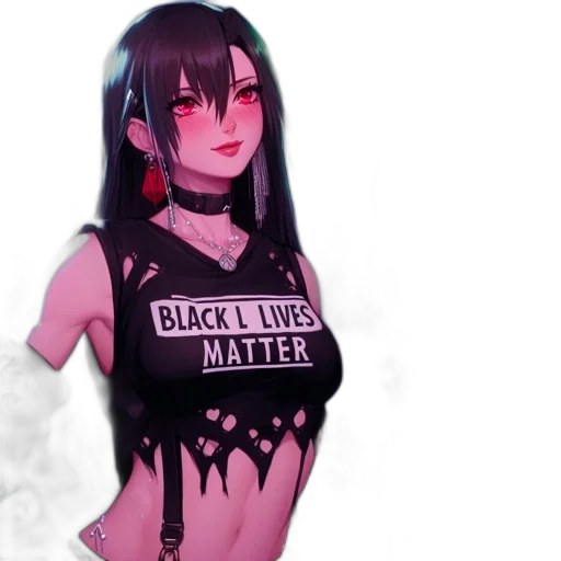 dress, 3d render, pixel art, cyberpunk, concept art, dark, monochrome, neon transparent PNG cut-out