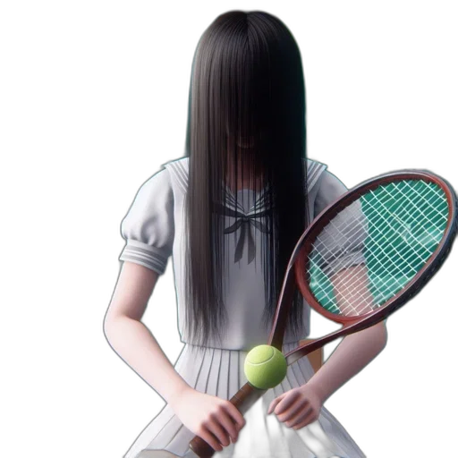 hair, dress, mask, face, photorealistic, anime, 3d render, concept art transparent PNG cut-out