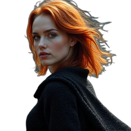 hair, jacket, crown, face, photorealistic, comic book art, concept art, pixel art transparent PNG cut-out