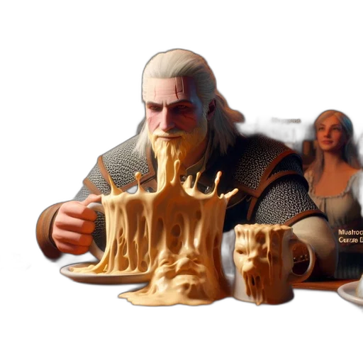 food, crown, creature, dragon, 3d render, concept art, fantasy art, photorealistic transparent PNG cut-out