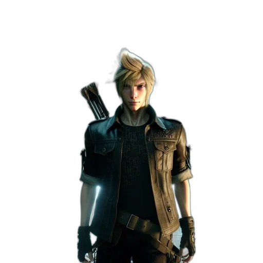 jacket, staff, weapon, hat, concept art, 3d render, cyberpunk, fantasy art transparent PNG cut-out