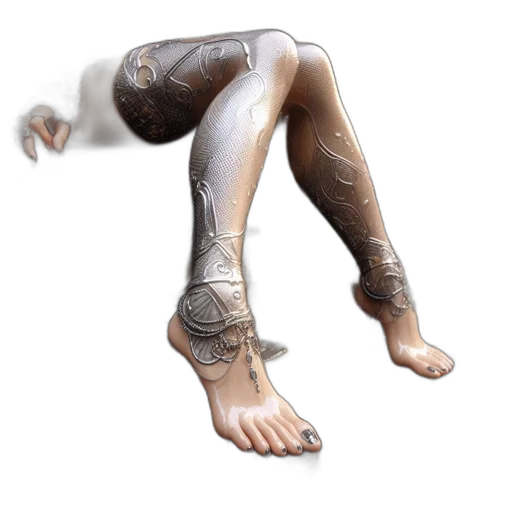 shoes, creature, robot, 3d render, photorealistic, concept art, fantasy art, person transparent PNG cut-out
