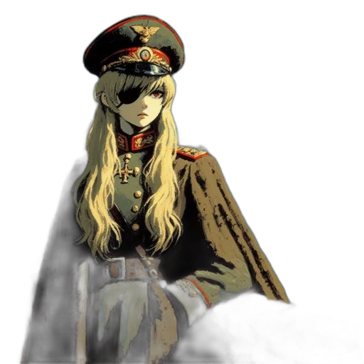 hat, jacket, weapon, staff, concept art, pixel art, anime, watercolor transparent PNG cut-out