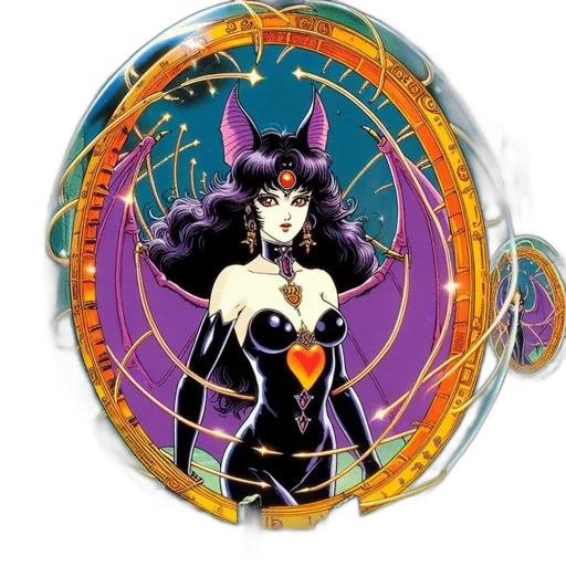 jewelry, fantasy art, concept art, comic book art, mystical, female, character, dark transparent PNG cut-out