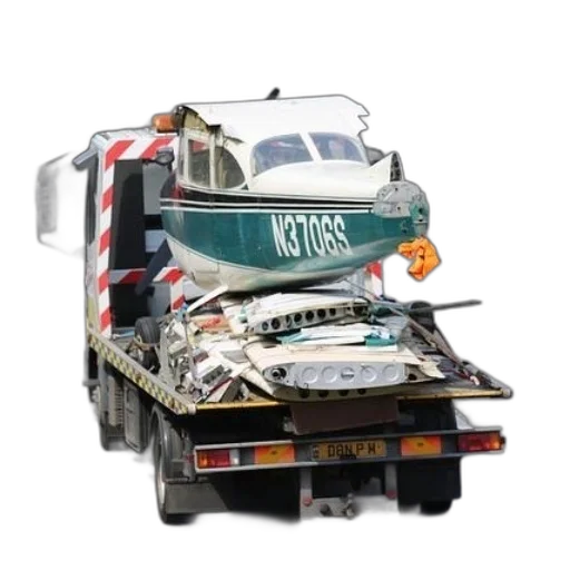 car, photorealistic, concept art, 3d render, tow, truck, carrying, small transparent PNG cut-out