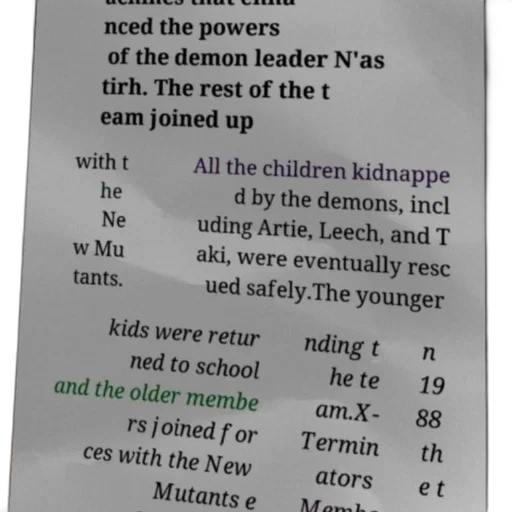 poster, text, about, new, mutants, mentioning, artie, leech transparent PNG cut-out