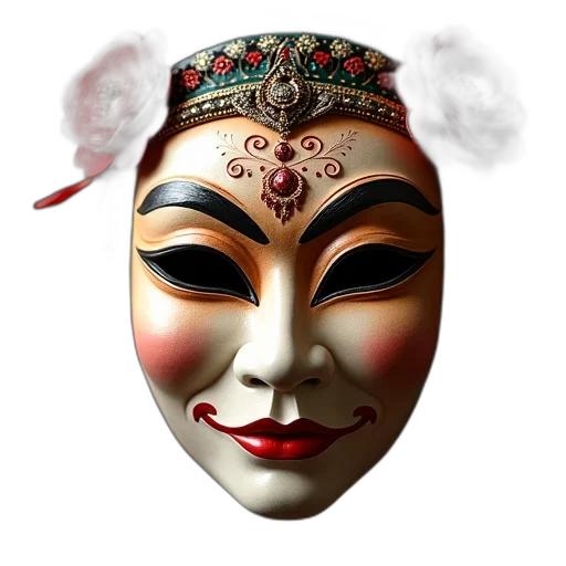 mask, face, staff, crown transparent PNG cut-out