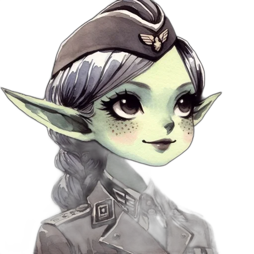 staff, face, crown, fantasy art, concept art, watercolor, photorealistic, green transparent PNG cut-out