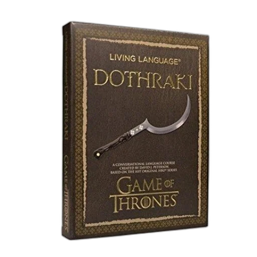 dragon, sword, book, titled, living, language, dothraki, featuring transparent PNG cut-out