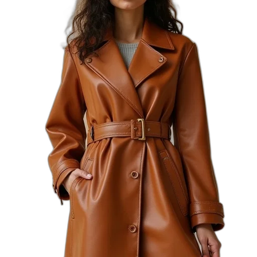jacket, dress, photorealistic, 3d render, earth tones, dark, chelsea, trench transparent PNG cut-out