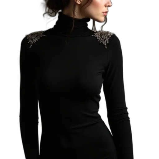 dress, jacket, jewelry, staff transparent PNG cut-out
