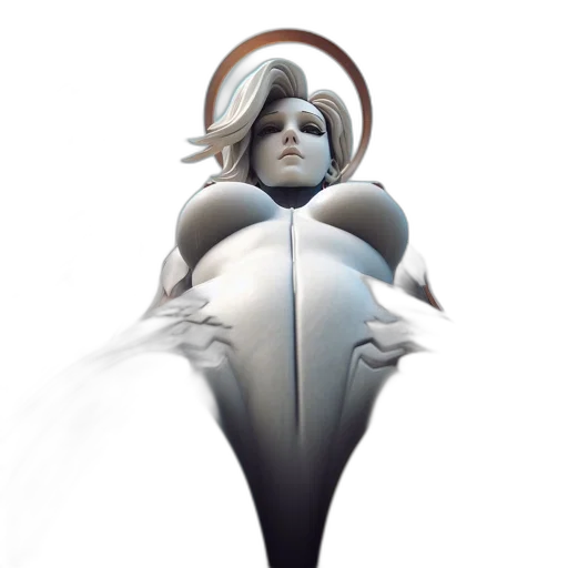 robot, mask, face, dress, concept art, 3d render, fantasy art, pixel art transparent PNG cut-out