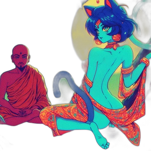 concept art, vaporwave, fantasy art, pixel art, neon lights, outer space, fire, underwater transparent PNG cut-out
