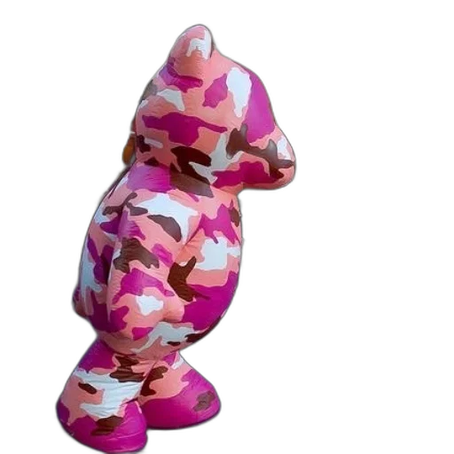 dress, 3d render, pink, camo transparent PNG cut-out