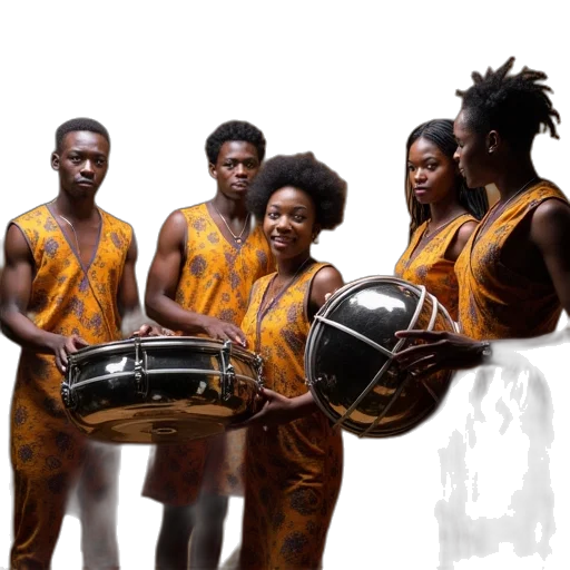 group, people, steel, drum transparent PNG cut-out