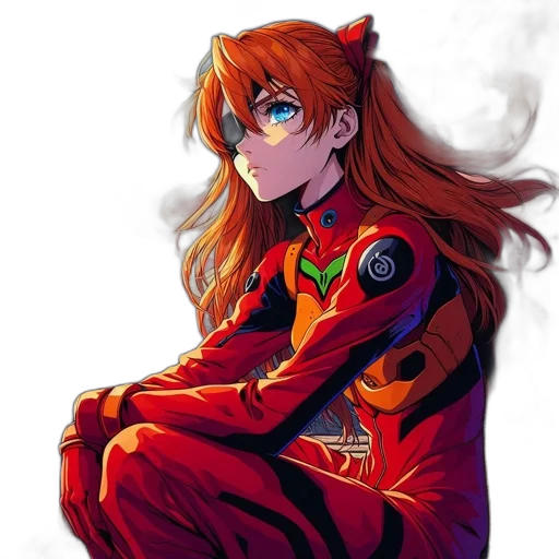 jacket, staff, robot, face, anime, pixel art, concept art, comic book art transparent PNG cut-out