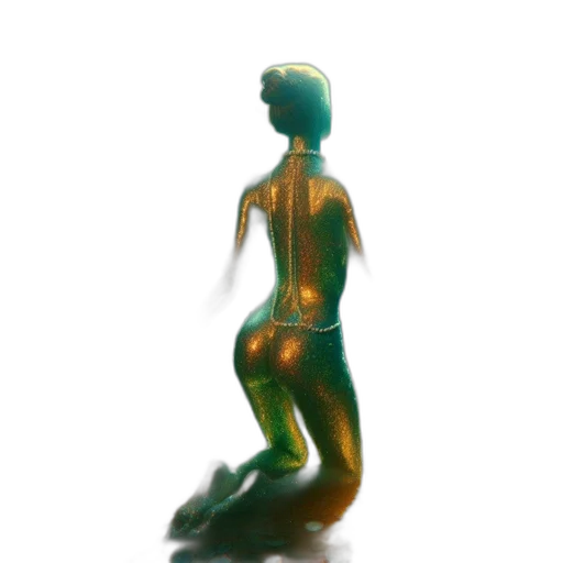 robot, creature, bottle, staff, 3d render, concept art, fantasy art, vaporwave transparent PNG cut-out