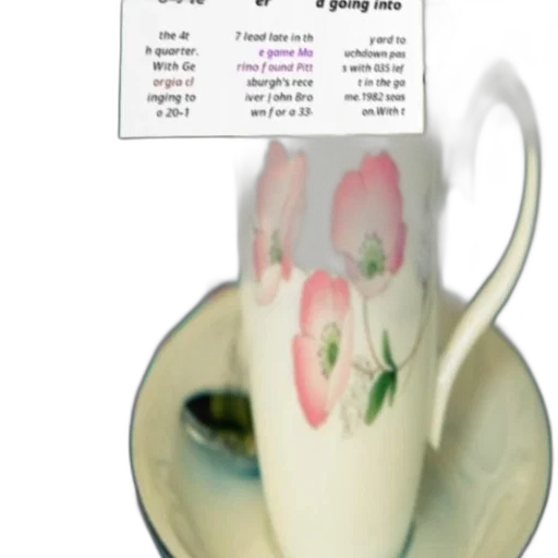 flower, 3d render, photorealistic, pastel, mug, pink, design, sits transparent PNG cut-out