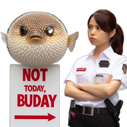 staff, 3d render, concept art, uniformed, security, guard, stands, near transparent PNG cut-out
