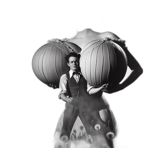 concept art, photorealistic, 3d render, fantasy art, underwater, artistic, black, white transparent PNG cut-out