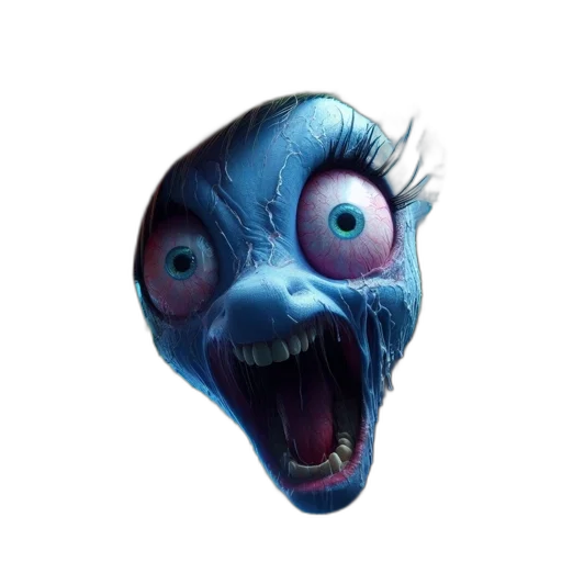 mask, creature, face, animal, concept art, 3d render, photorealistic, watercolor transparent PNG cut-out
