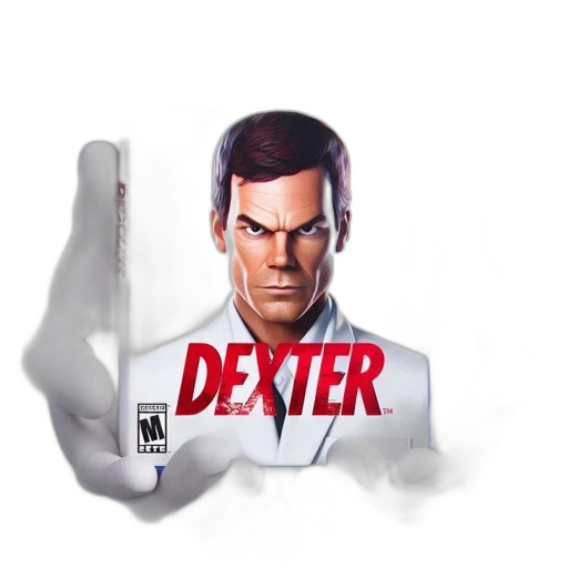 concept art, 3d render, comic book art, image, dexter, playstation, game, case transparent PNG cut-out