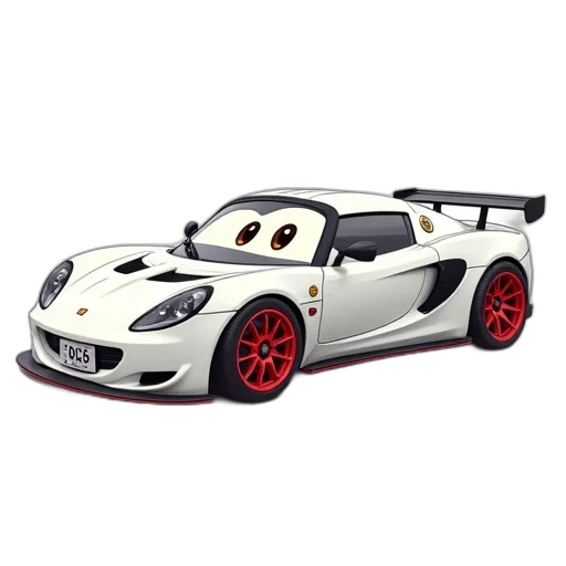 car, 3d render, photorealistic, concept art, cartoon, stylized, illustration, white transparent PNG cut-out