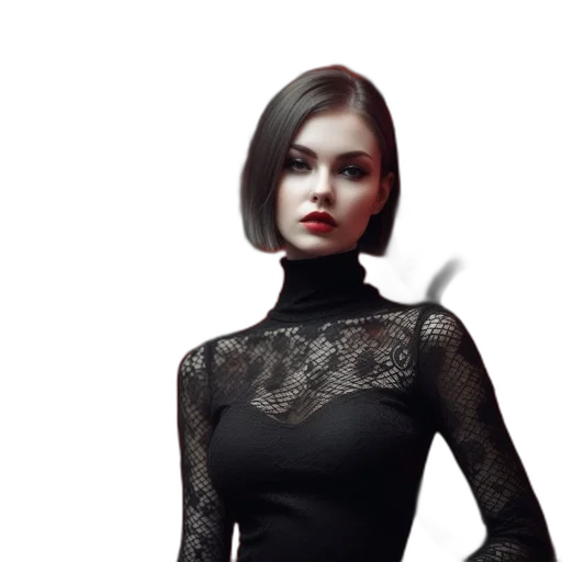 dress, staff, jewelry, face transparent PNG cut-out