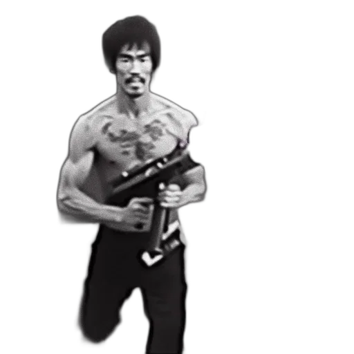 weapon, comic book art, photorealistic, concept art, cartoon, footage, shirtless, man transparent PNG cut-out