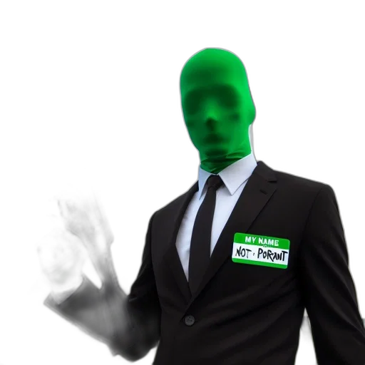 mask, robot, creature, staff, 3d render, concept art, photorealistic, green transparent PNG cut-out
